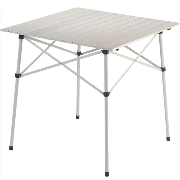 Mesa Pequeña para camping Coleman de Aluminio Plateada